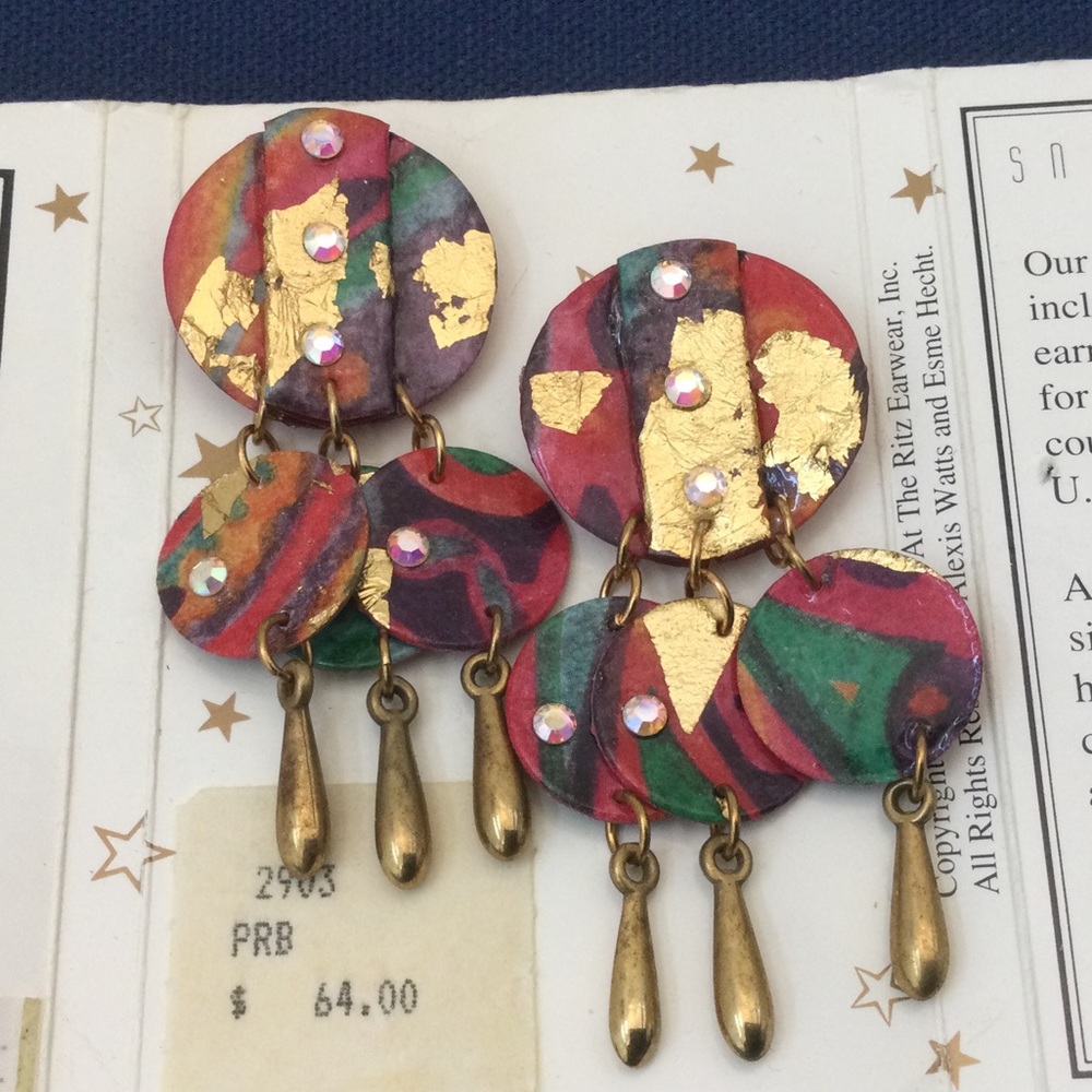 “Snacks at the Ritz” Pre-Colombian Brie (Earrings)